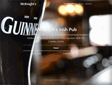 Tablet Screenshot of mcknightsirishpub.com